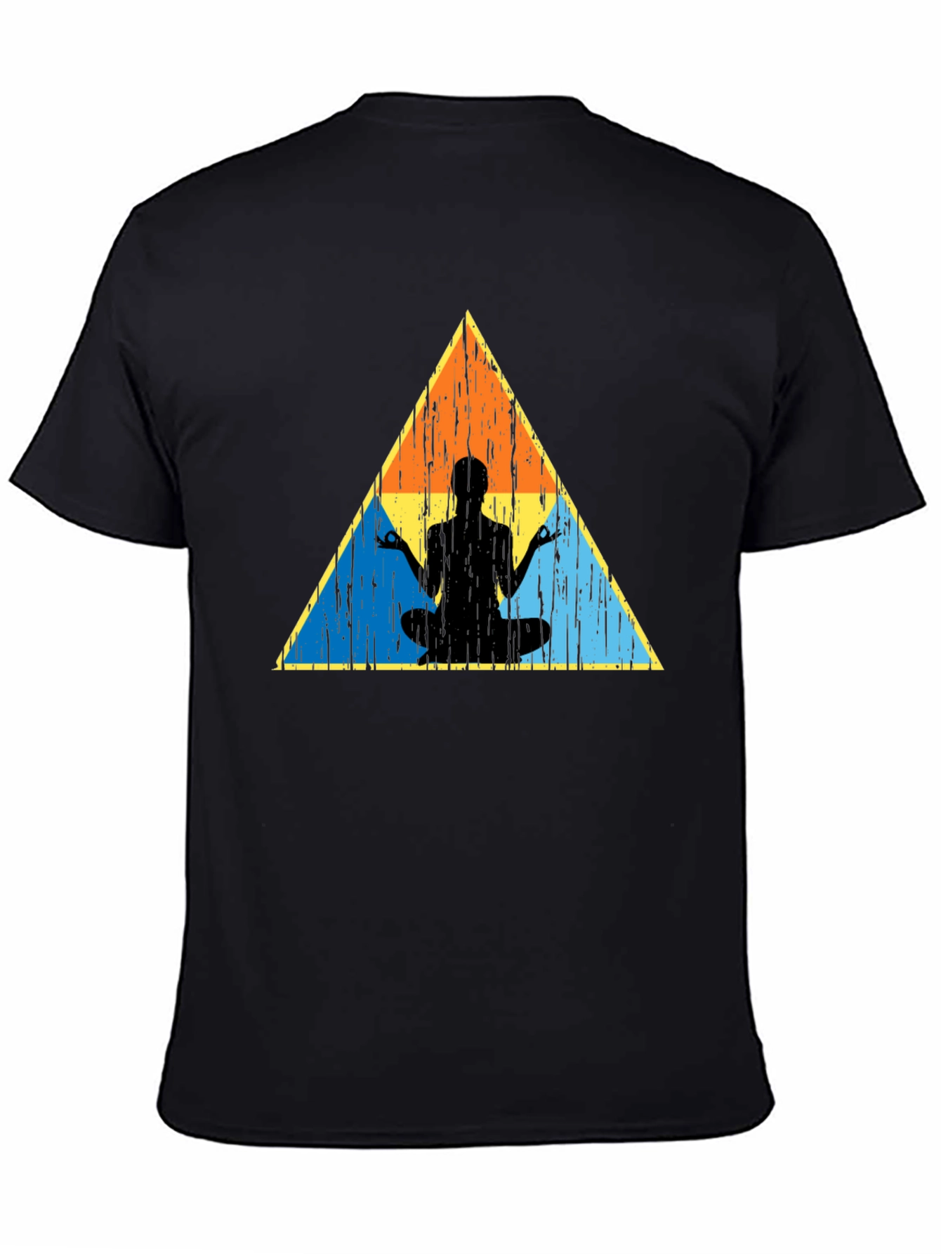 Zen Triangle Graphic Tee - Black Casual Shirt