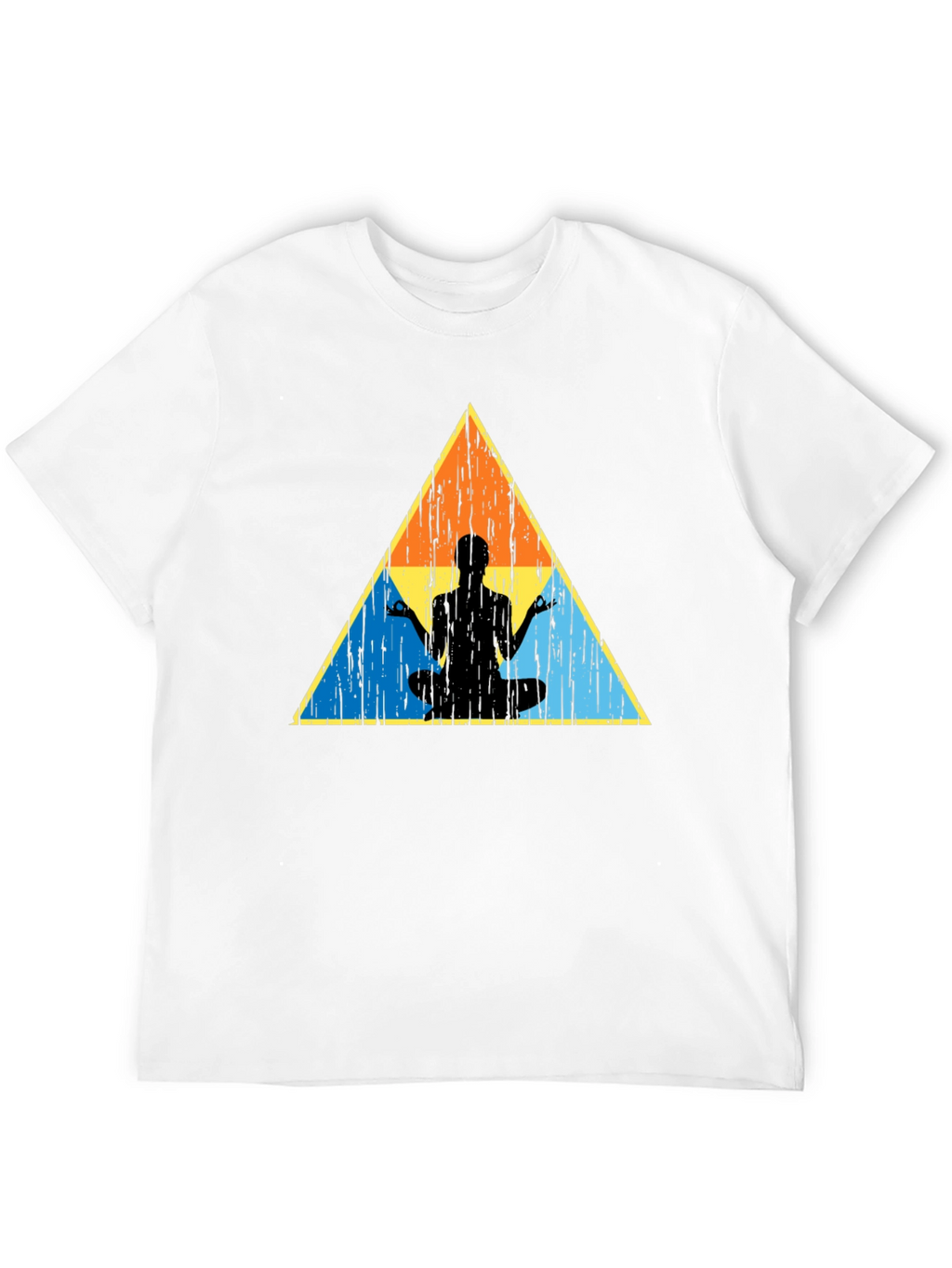 Zen Triangle Graphic Tee - Black Casual Shirt