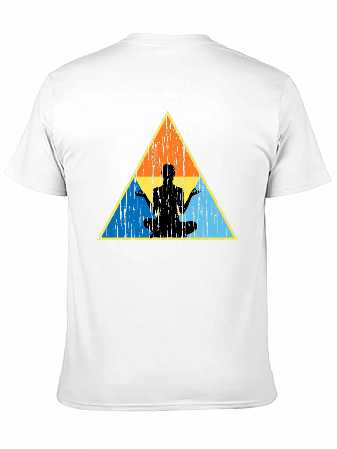 Zen Triangle Graphic Tee - Black Casual Shirt