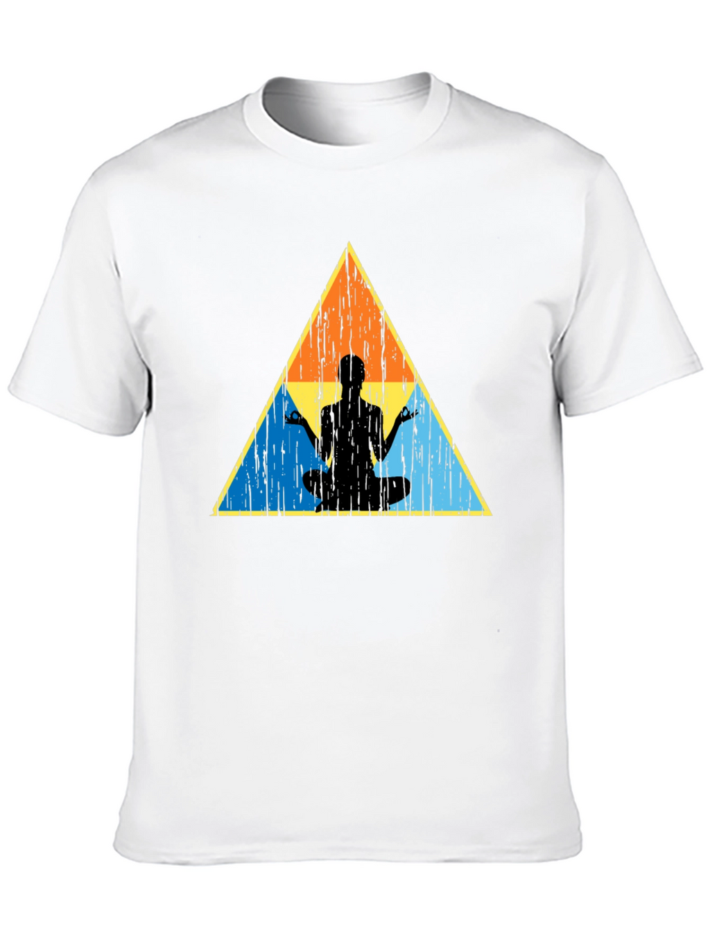Zen Triangle Graphic Tee - Black Casual Shirt