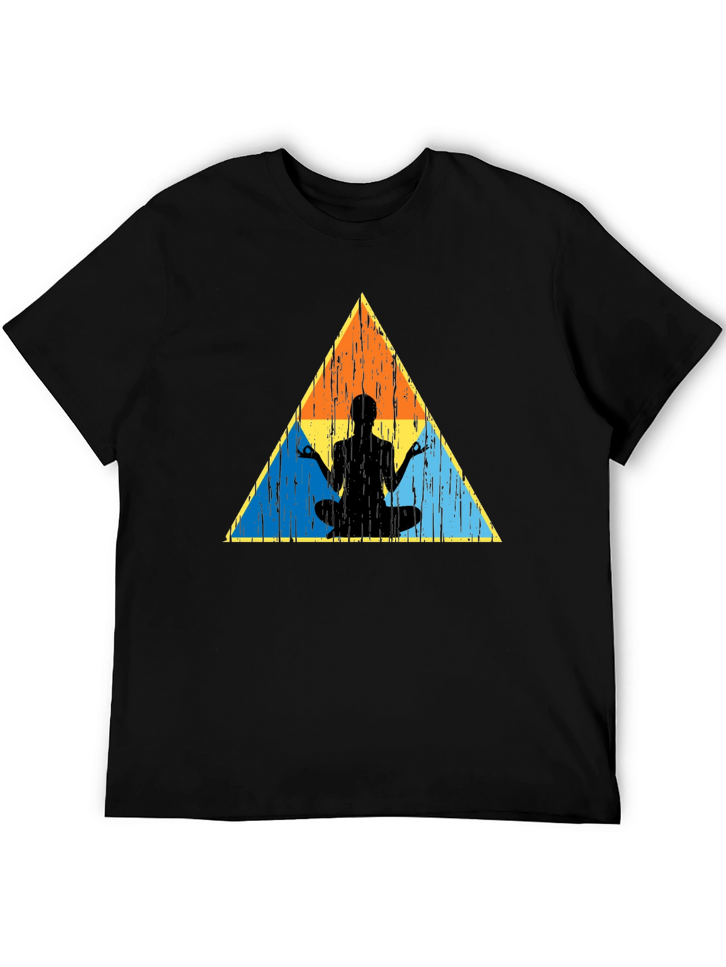 Zen Triangle Graphic Tee - Black Casual Shirt