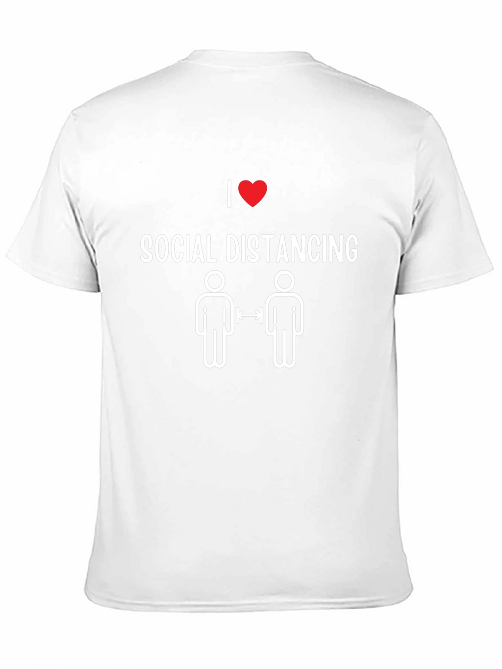 I Heart Social Distancing Black Graphic T-Shirt