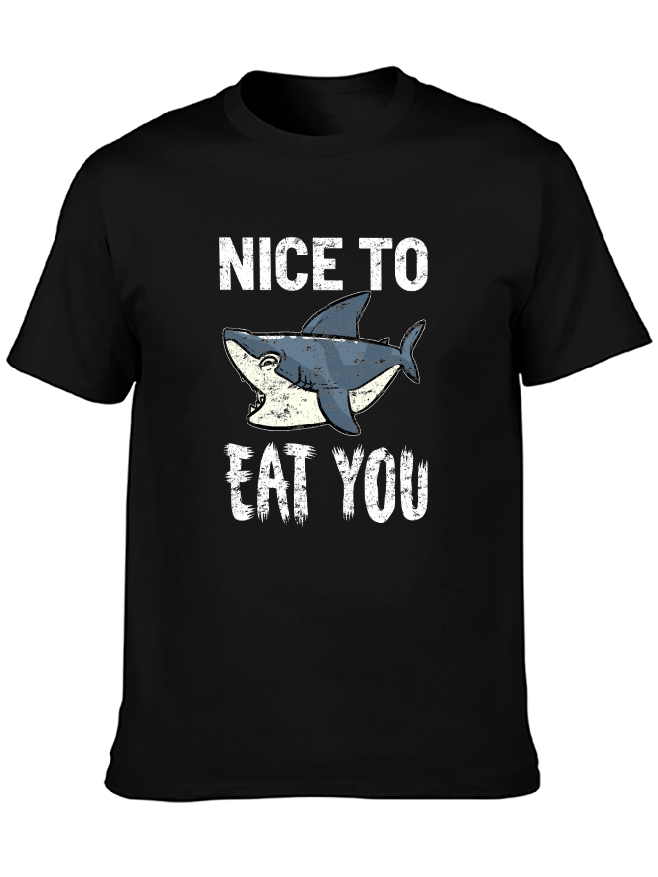 Funny Shark Graphic Tee - Nice To Eat You