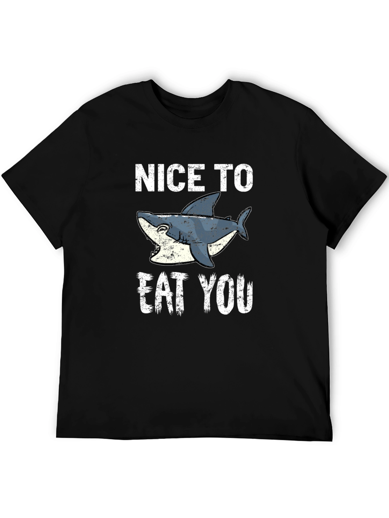 Funny Shark Graphic Tee - Nice To Eat You