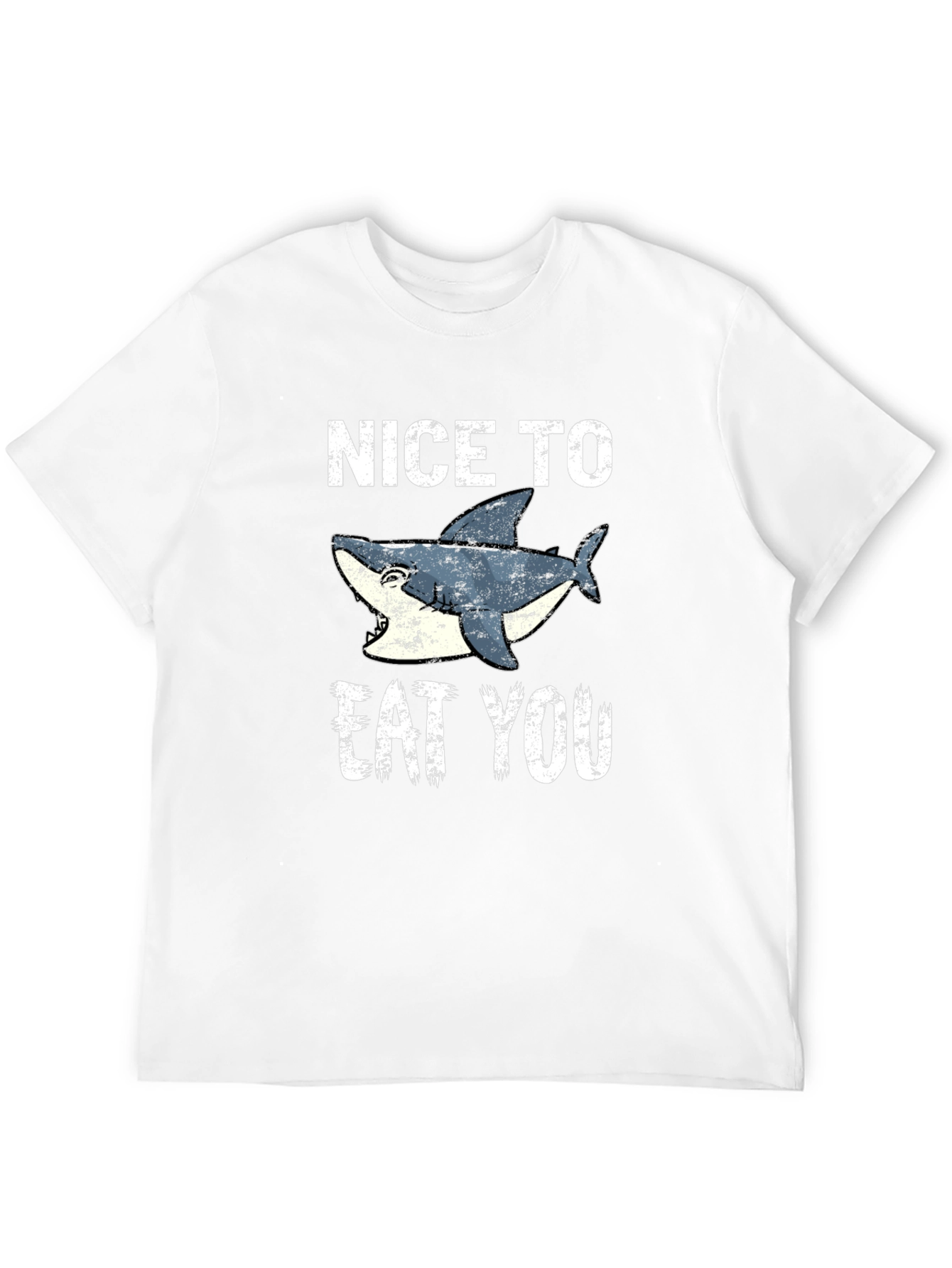 Funny Shark Graphic Tee - Nice To Eat You