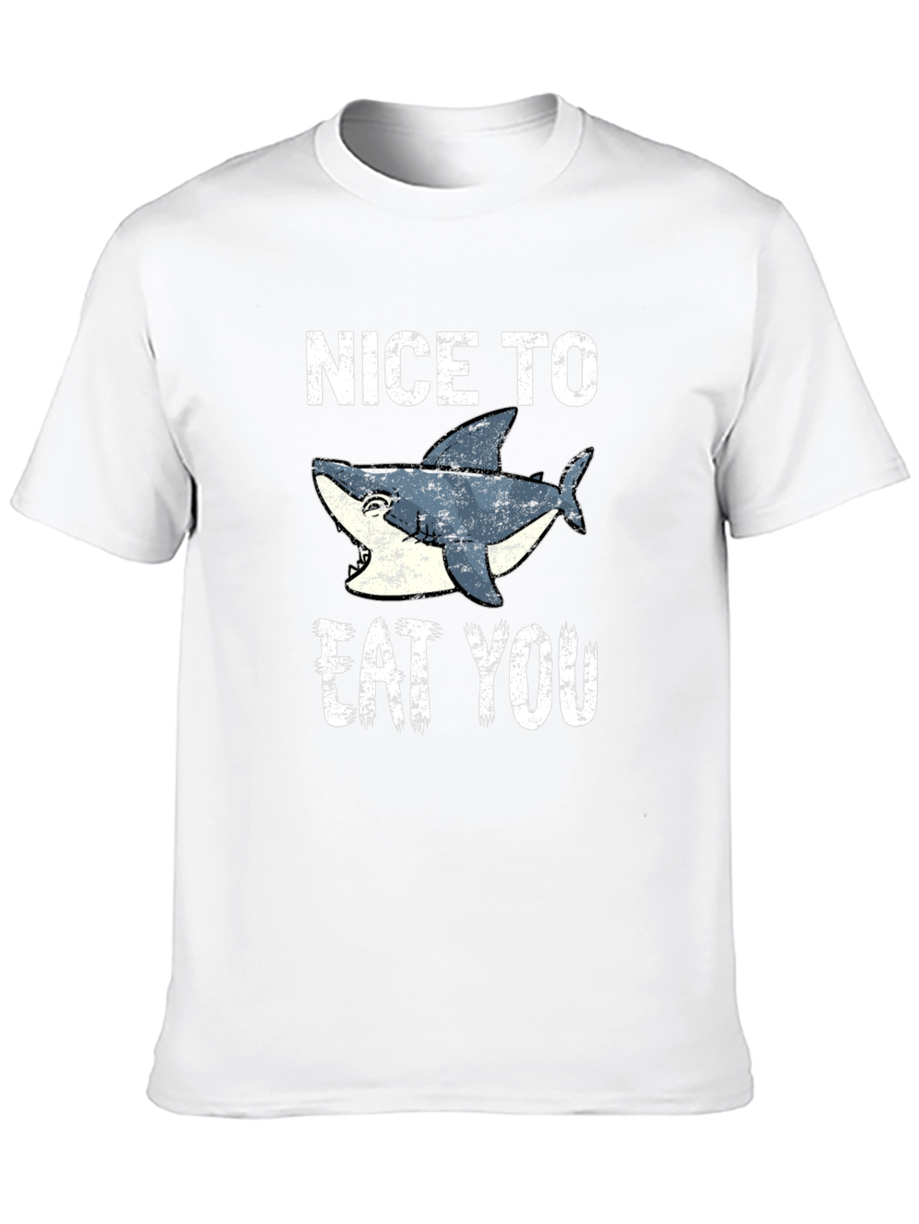 Funny Shark Graphic Tee - Nice To Eat You