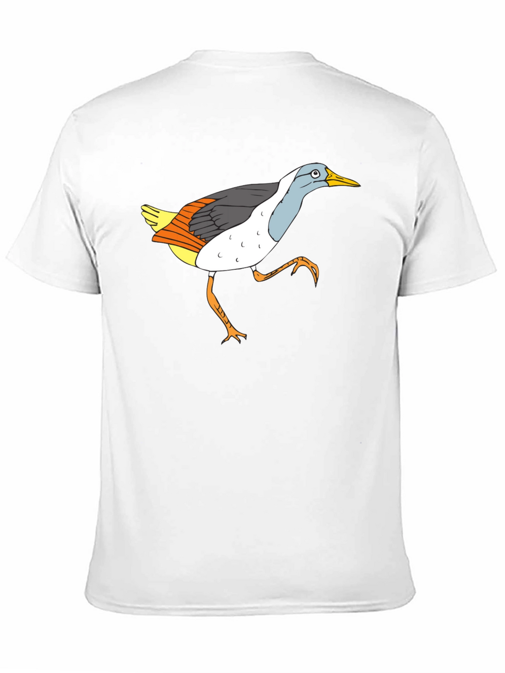 Funny Bird Graphic Black T-Shirt