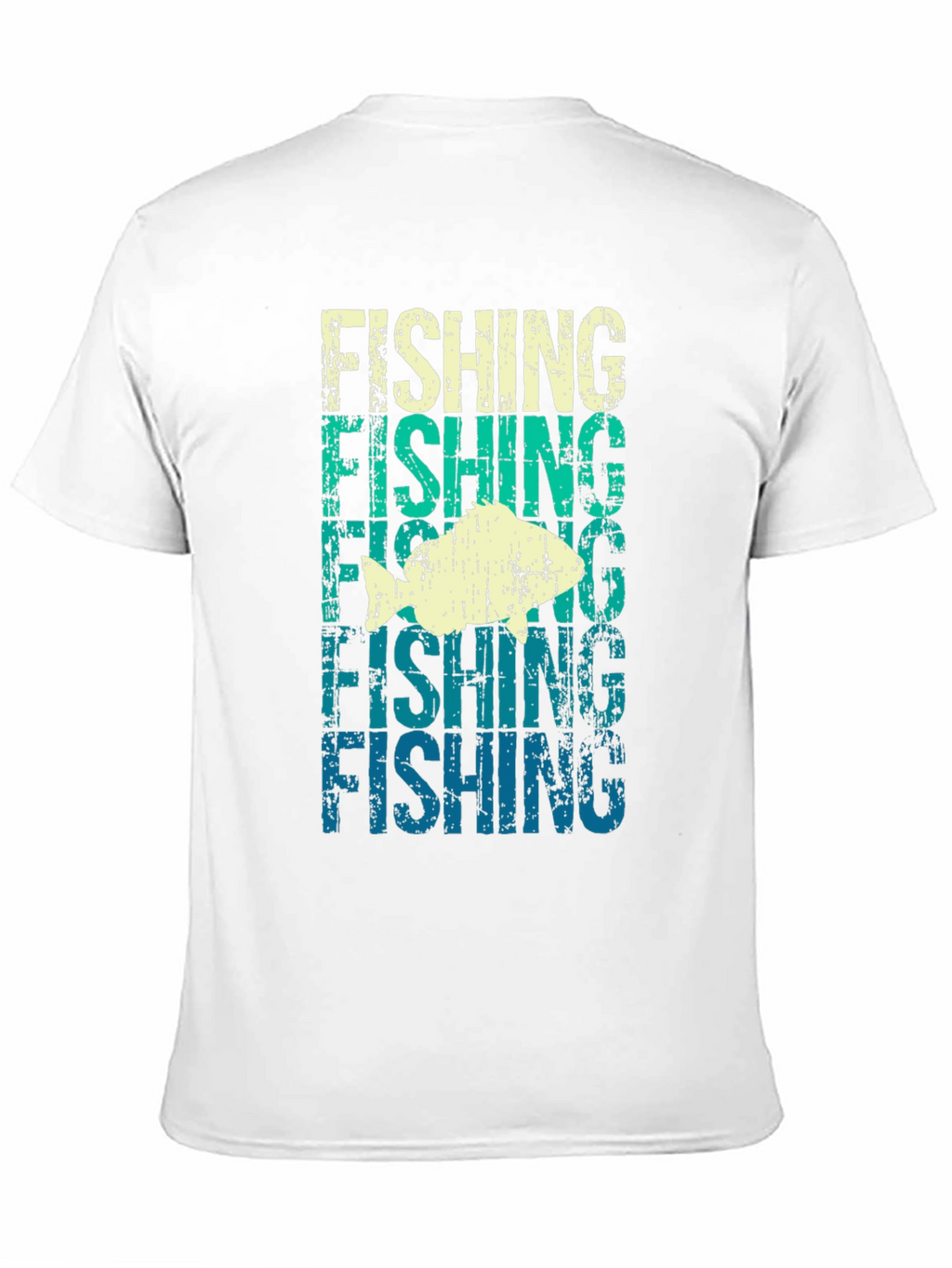 Retro Fishing Graphic Tee - Distressed Design