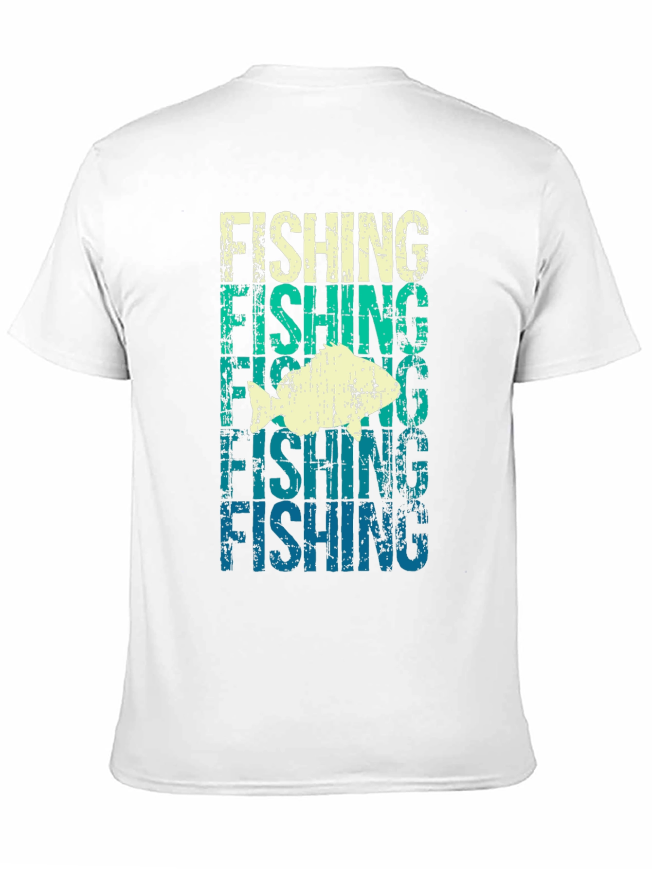 Retro Fishing Graphic Tee - Distressed Design