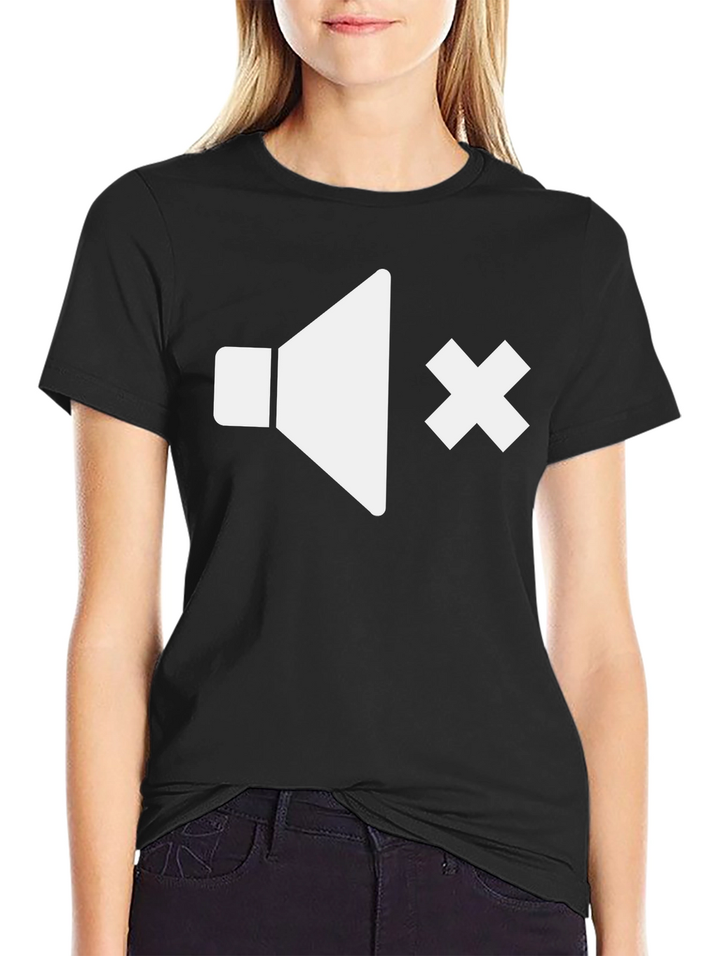 Mute Mode Tee - Black Graphic T-Shirt