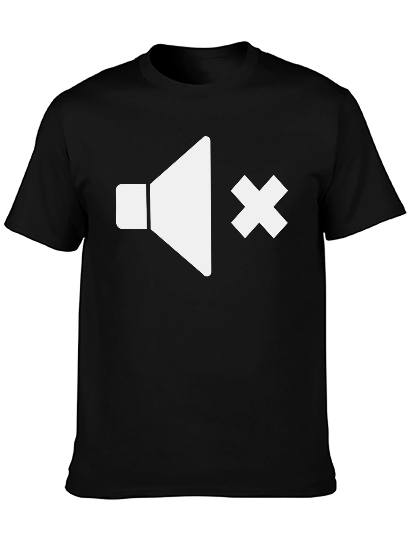 Mute Mode Tee - Black Graphic T-Shirt