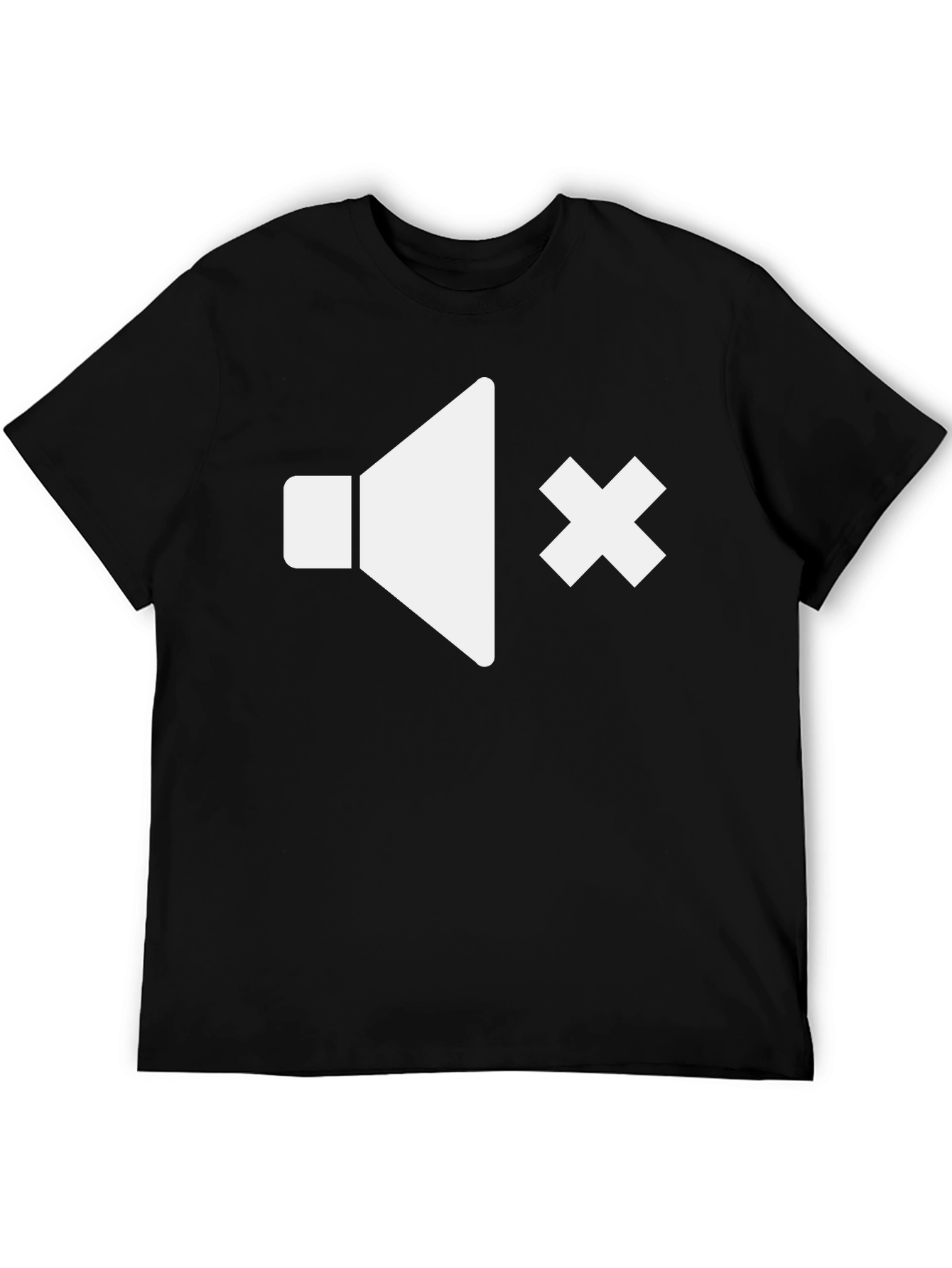 Mute Mode Tee - Black Graphic T-Shirt