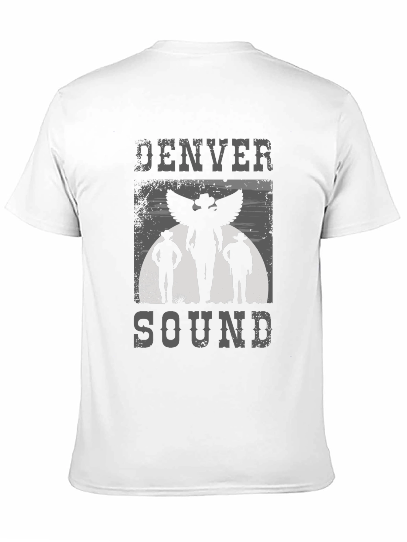 Denver Sound T-Shirt Western Winged Cowboy Graphic Tee
