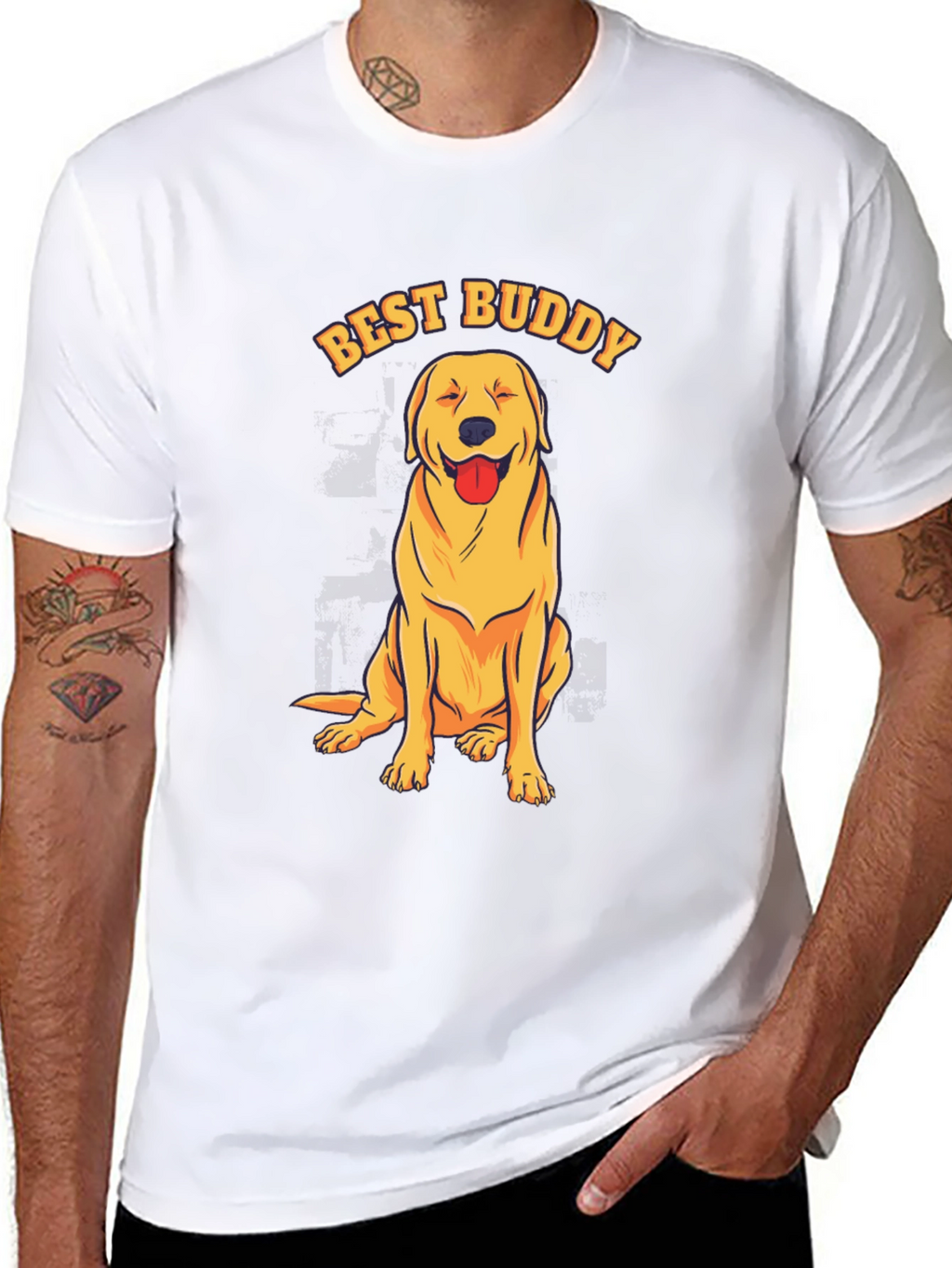 Best Buddy Dog T-Shirt - Cute Pet Lover Tee