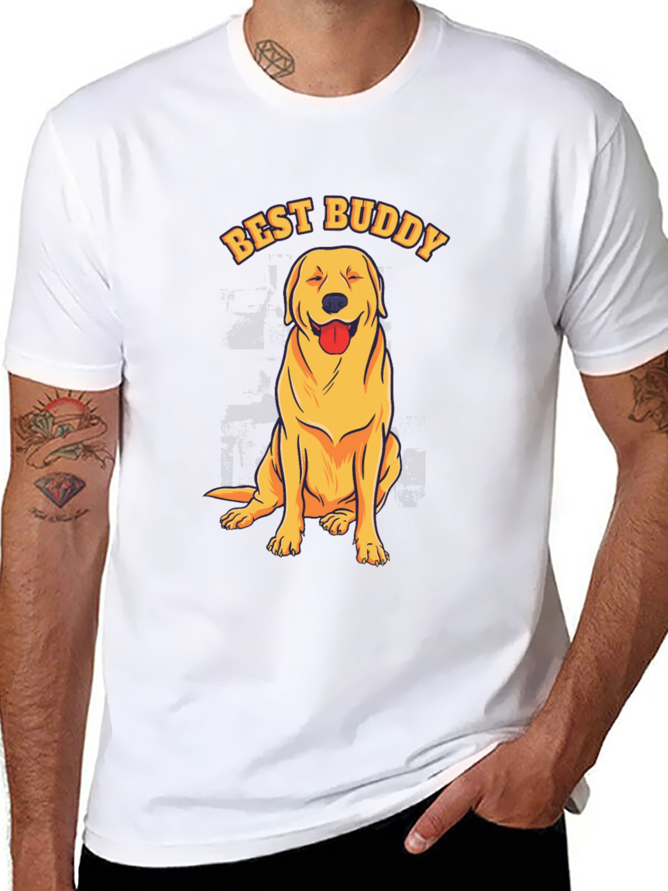 Best Buddy Dog T-Shirt - Cute Pet Lover Tee