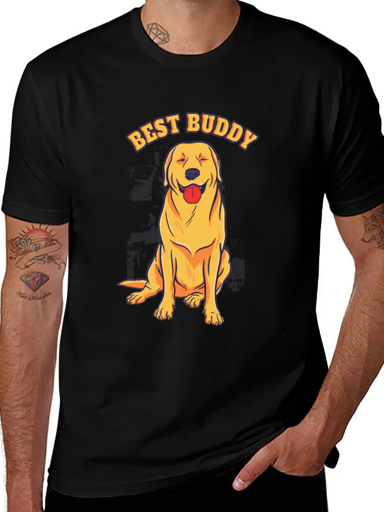 Best Buddy Dog T-Shirt - Cute Pet Lover Tee