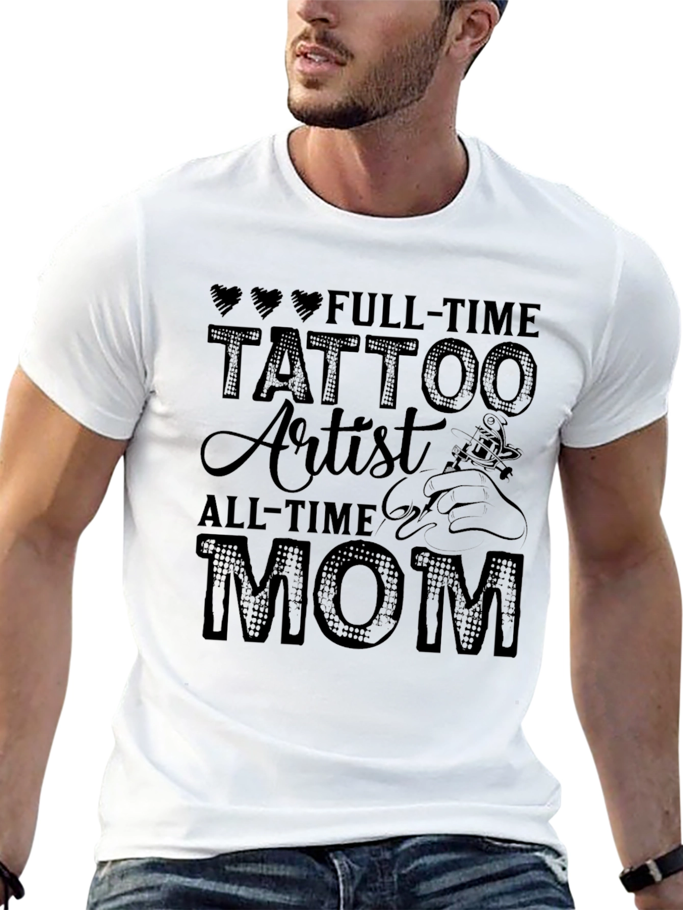 Full-Time Tattoo Artist All-Time Mom T-Shirt