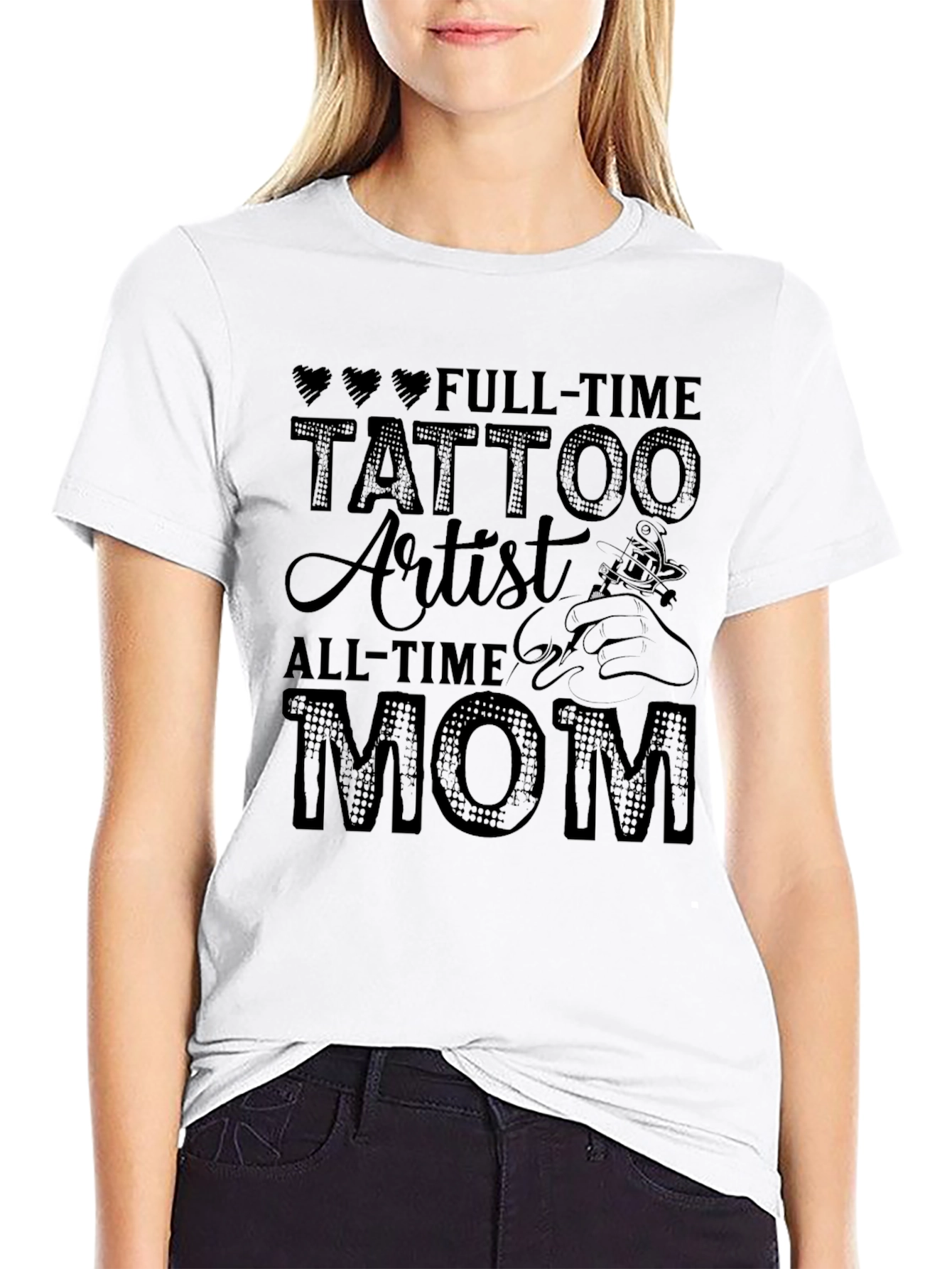 Full-Time Tattoo Artist All-Time Mom T-Shirt