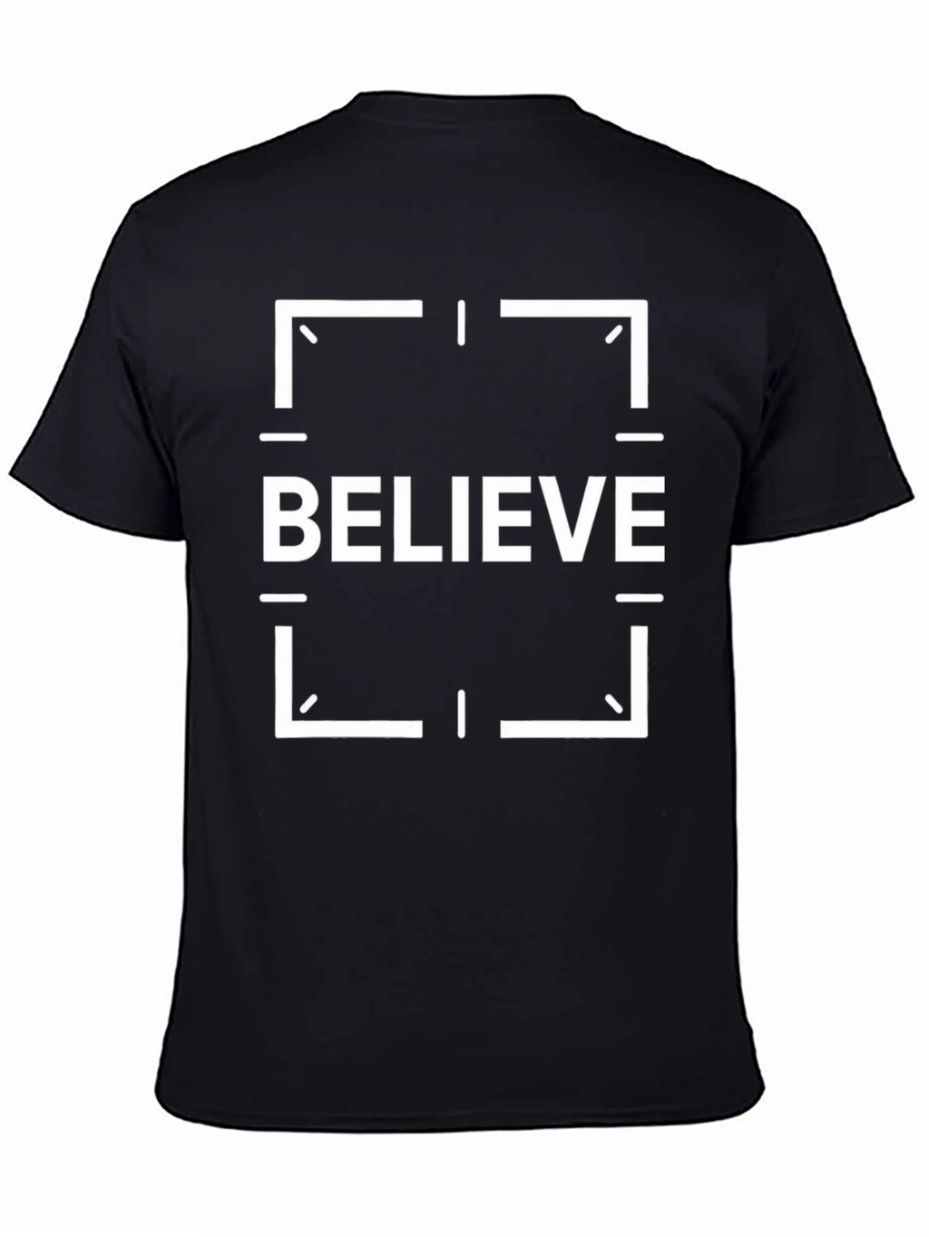 Believe Graphic Tee - Black Cotton T-Shirt