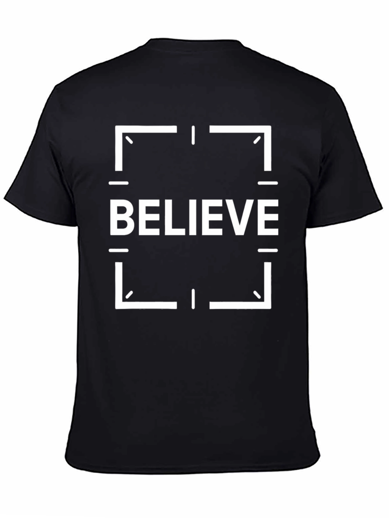 Believe Graphic Tee - Black Cotton T-Shirt
