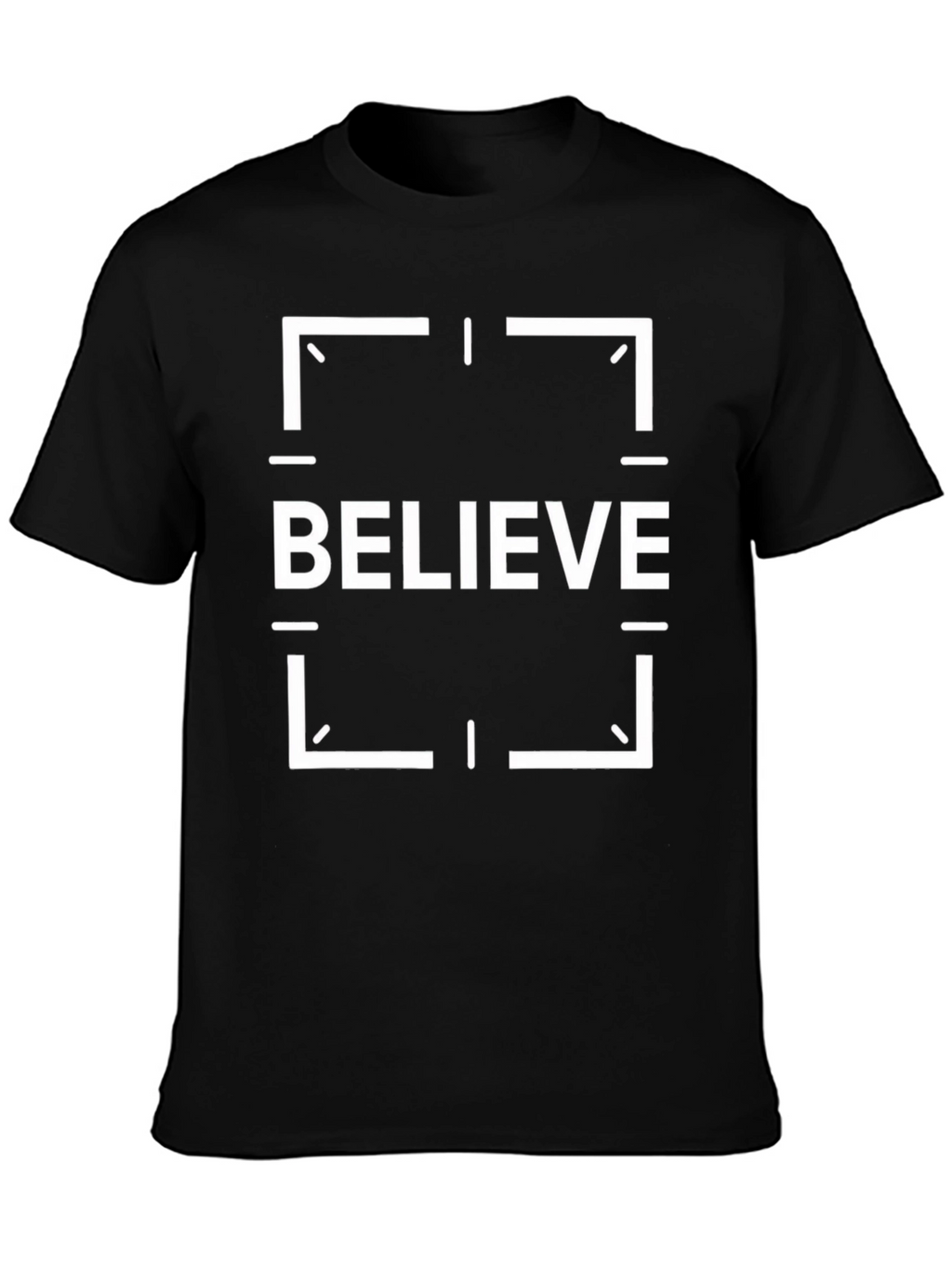 Believe Graphic Tee - Black Cotton T-Shirt