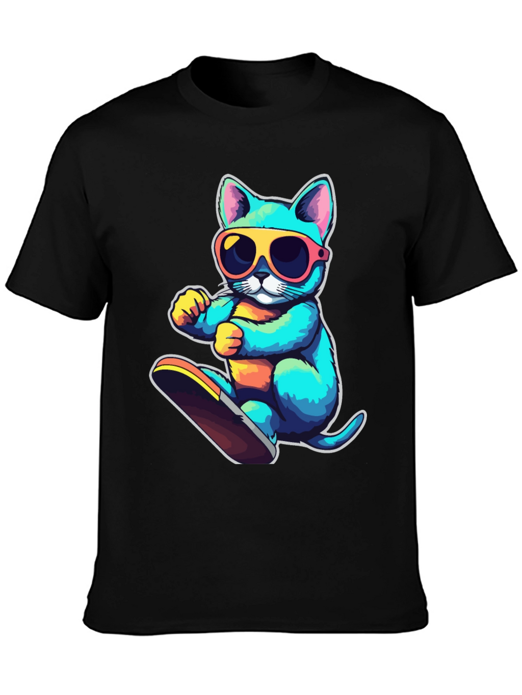 Cool Cat Skateboard T-Shirt