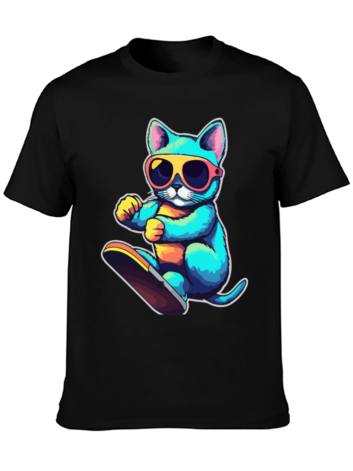Cool Cat Skateboard T-Shirt