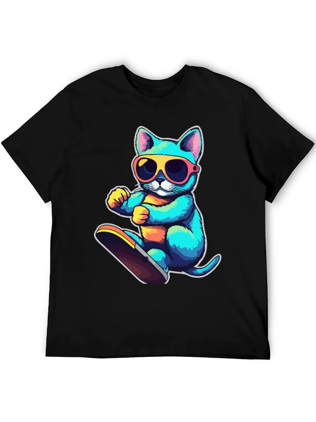 Cool Cat Skateboard T-Shirt