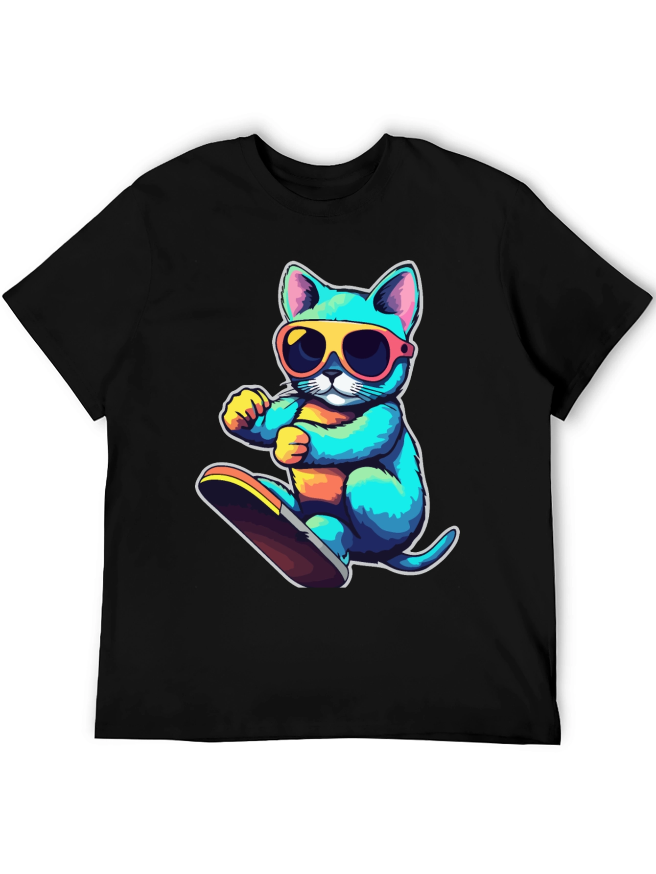 Cool Cat Skateboard T-Shirt
