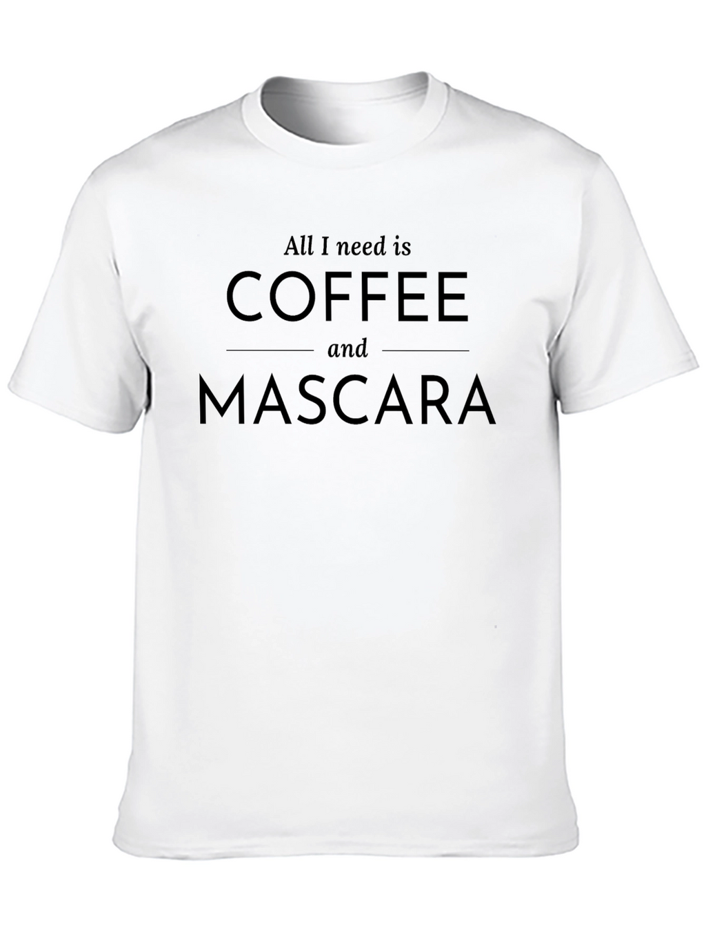 Coffee and Mascara Graphic Tee - Stylish Comfort