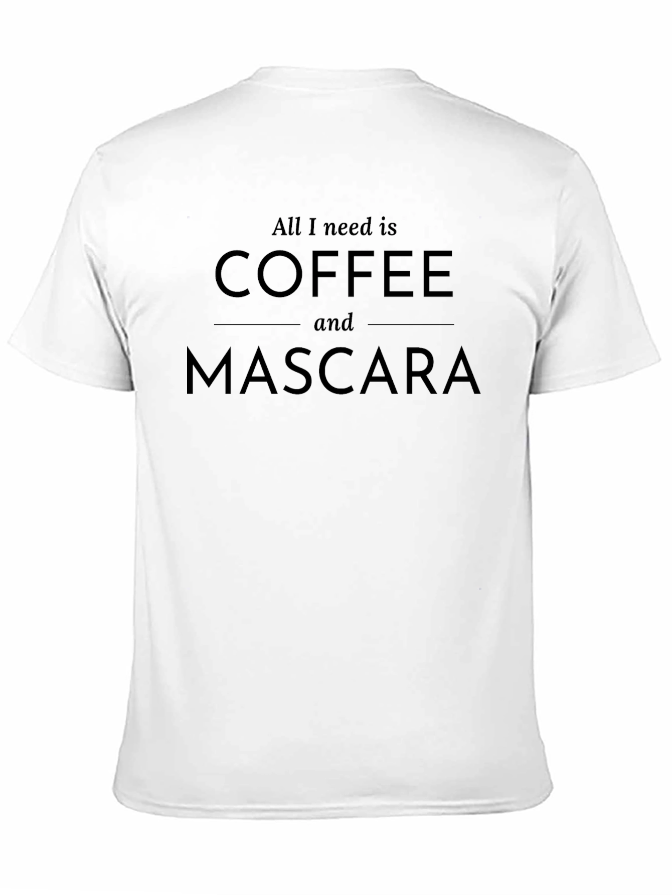 Coffee and Mascara Graphic Tee - Stylish Comfort