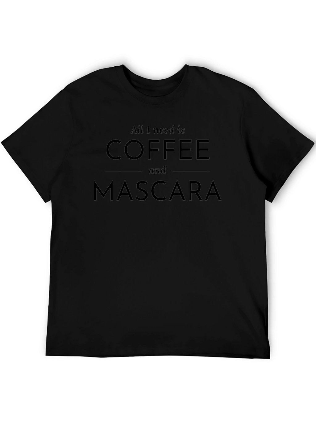 Coffee and Mascara Graphic Tee - Stylish Comfort