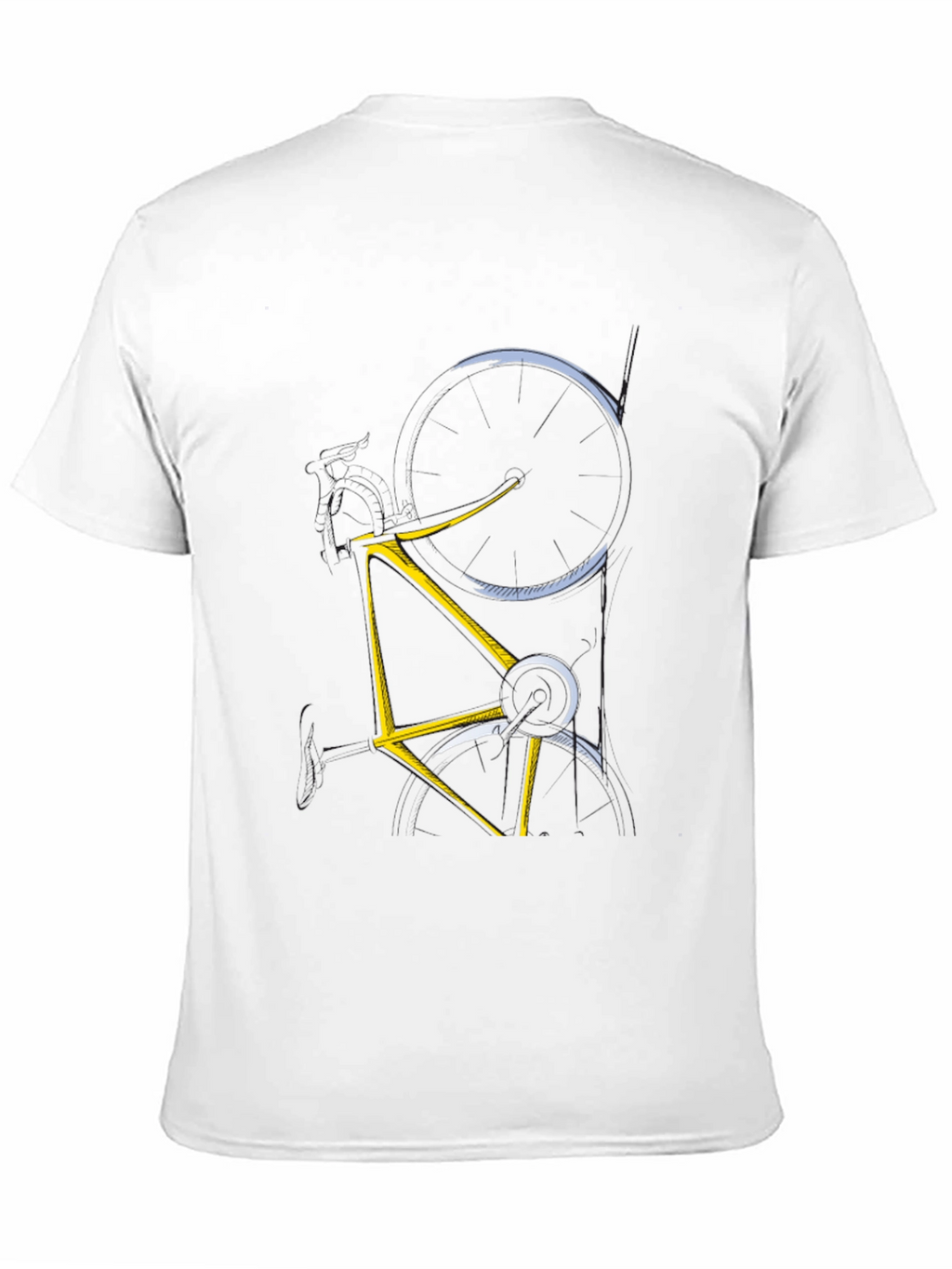 Abstract Bicycle Graphic Tee - Mens Black T-Shirt