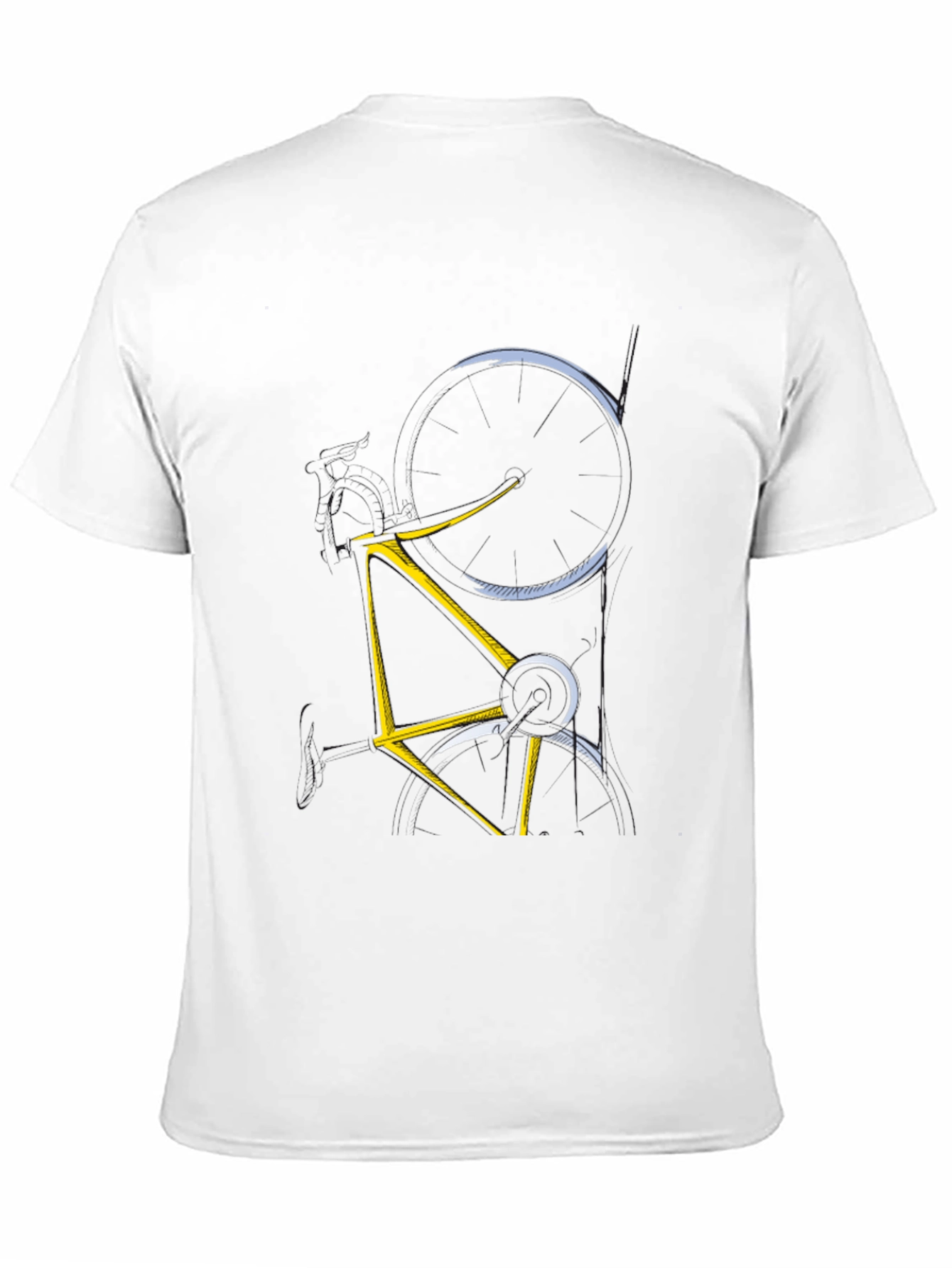 Abstract Bicycle Graphic Tee - Mens Black T-Shirt