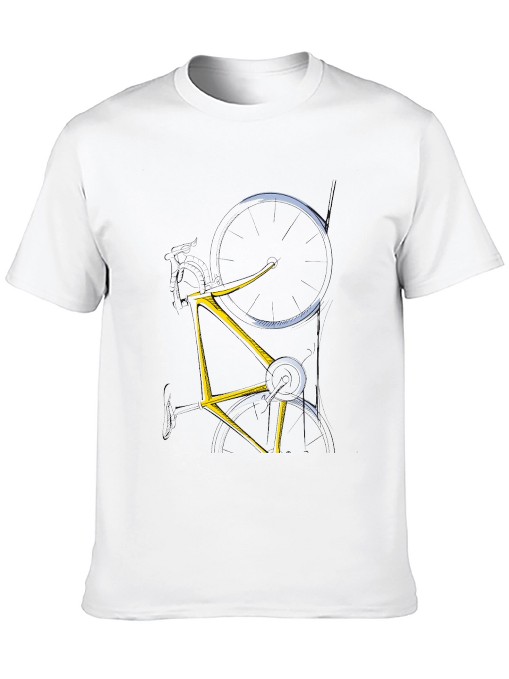 Abstract Bicycle Graphic Tee - Mens Black T-Shirt