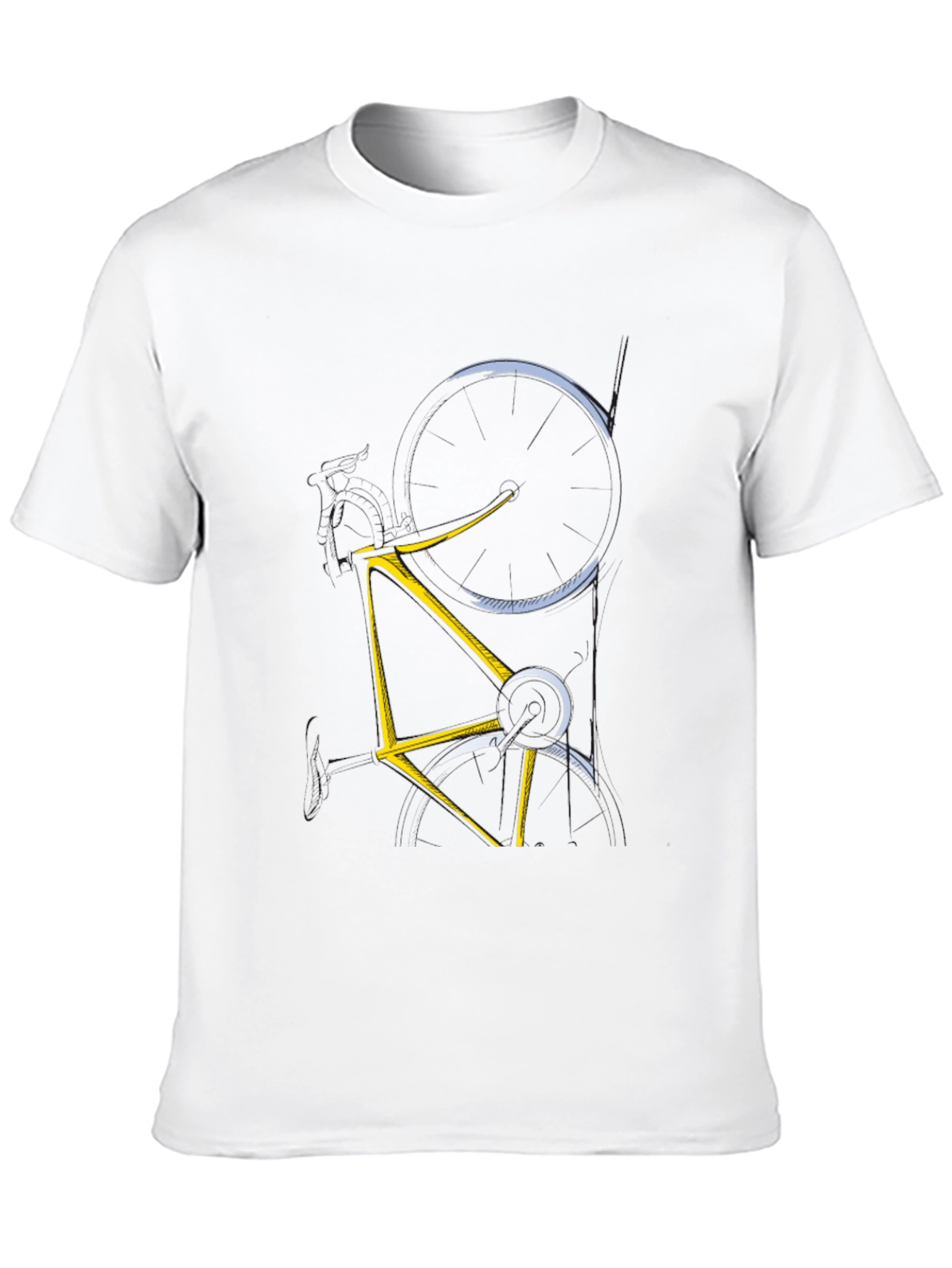 Abstract Bicycle Graphic Tee - Mens Black T-Shirt