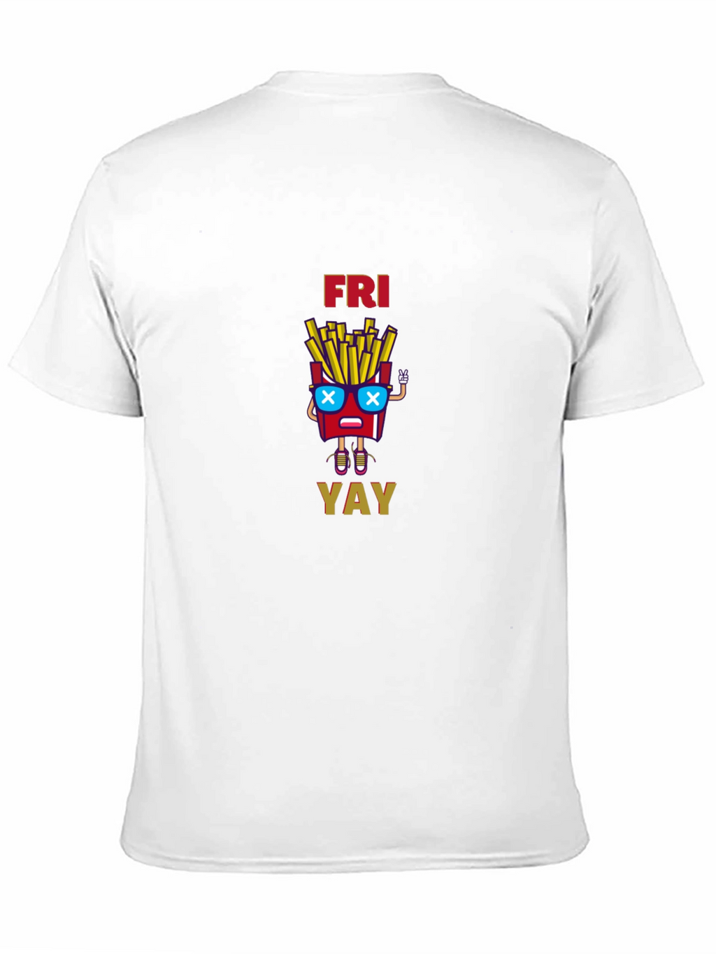 Fun Friday Fries Graphic Tee - Unisex Black T-Shirt