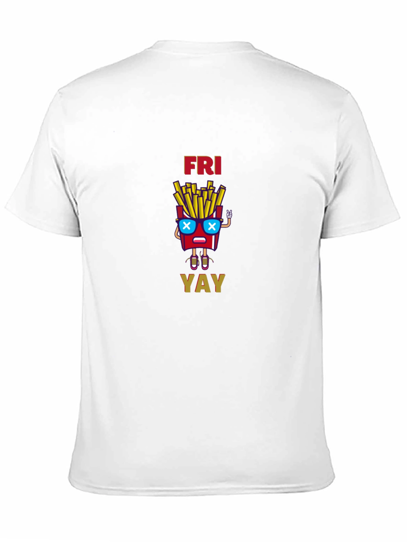 Fun Friday Fries Graphic Tee - Unisex Black T-Shirt