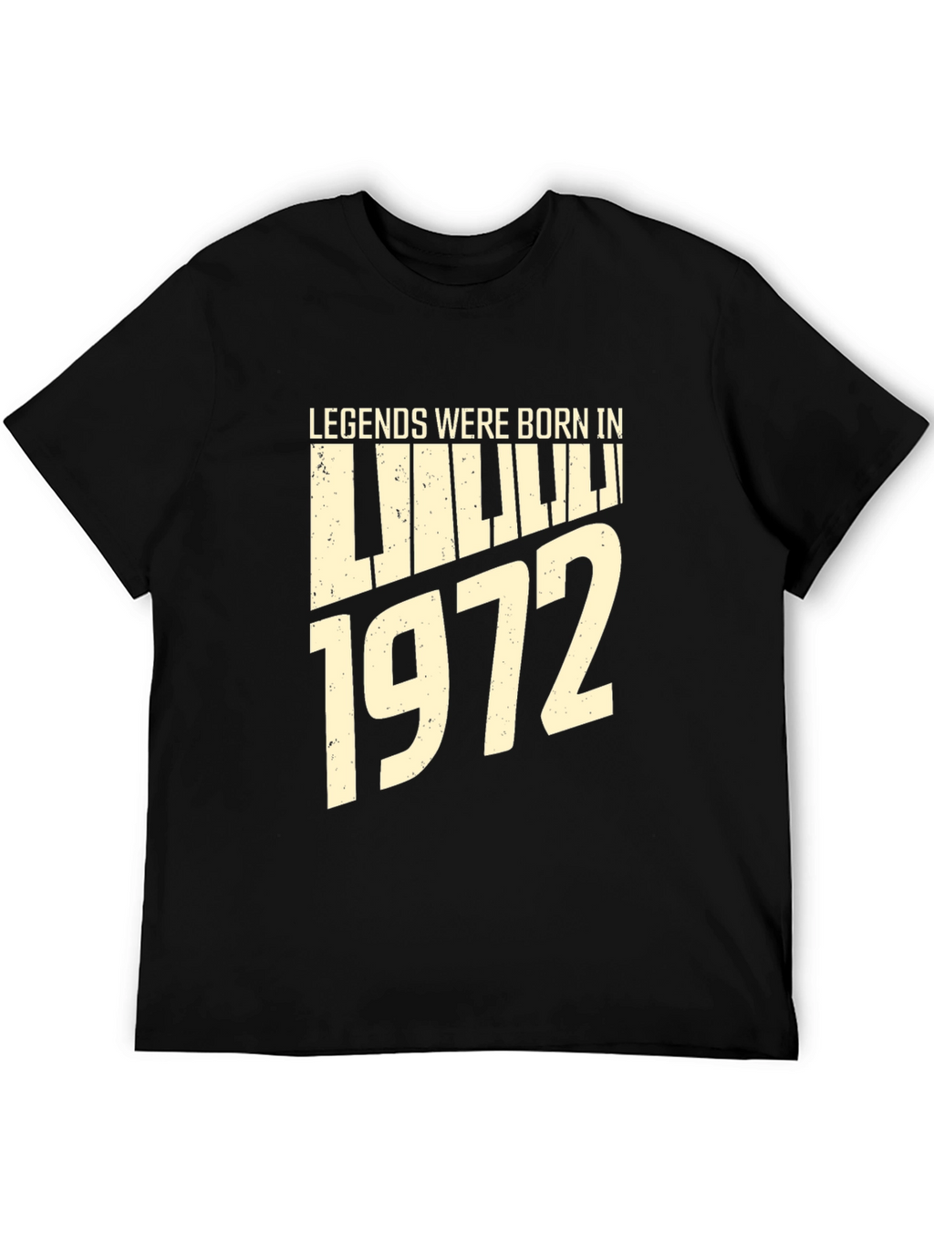 Legends Born In 1972 Piano Keyboard T-Shirt