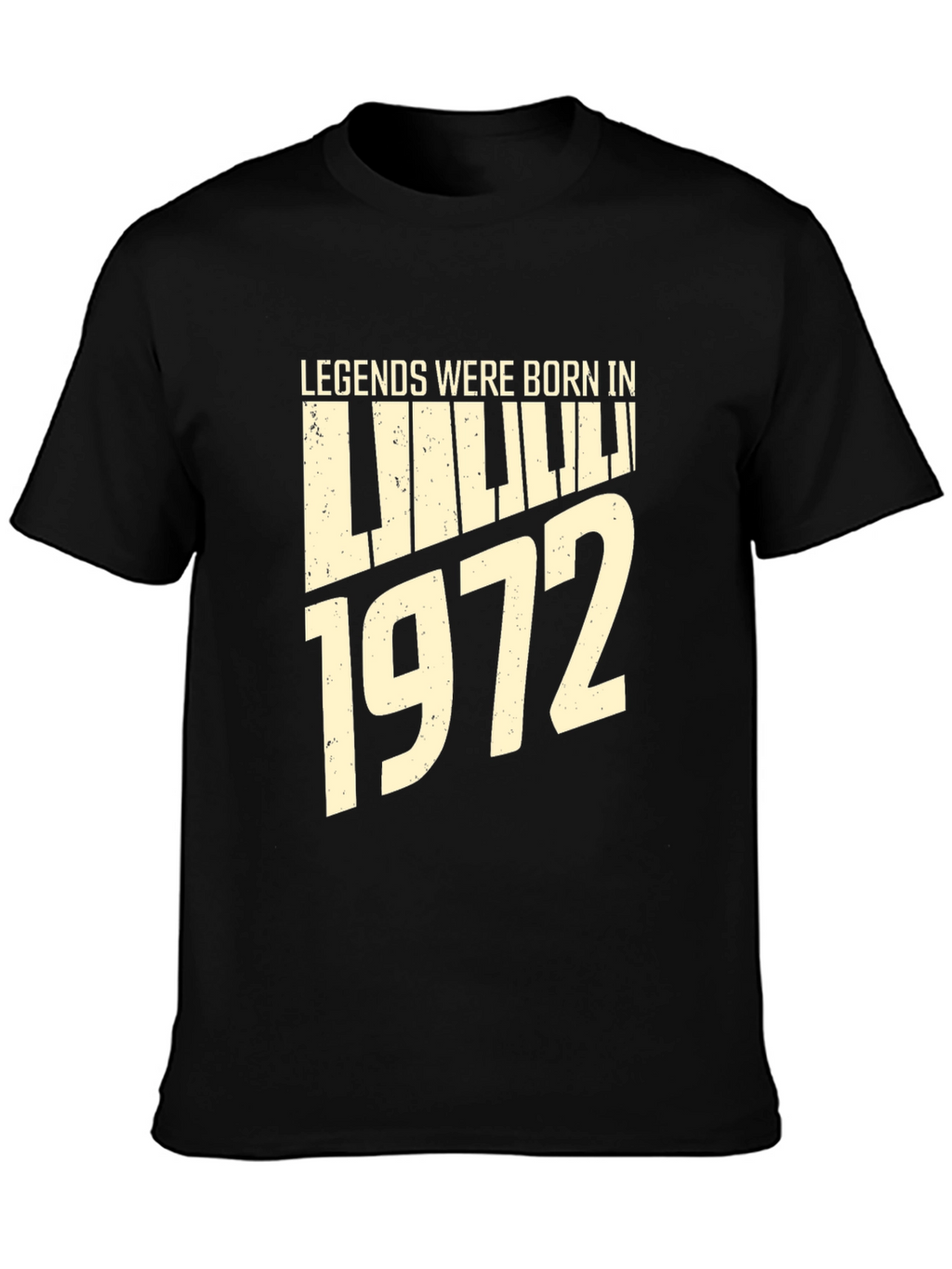 Legends Born In 1972 Piano Keyboard T-Shirt