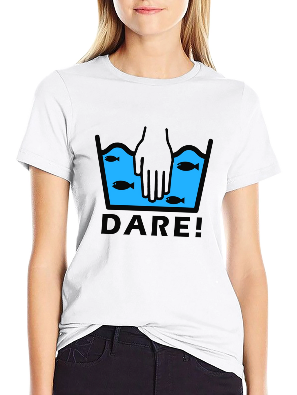 Dare Fish T-Shirt - Novelty Graphic Tee