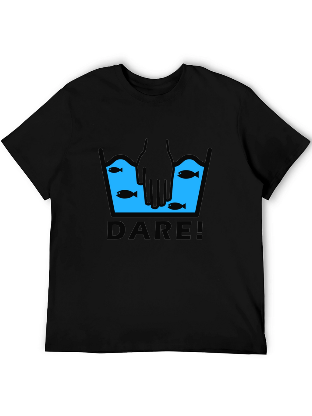 Dare Fish T-Shirt - Novelty Graphic Tee