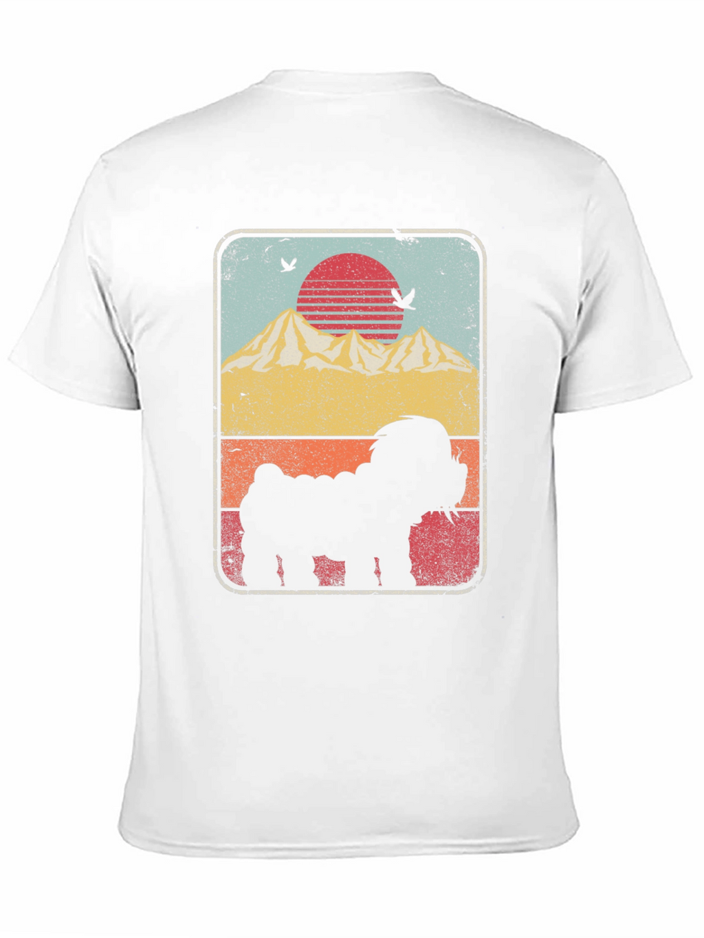 Sunset Dog Silhouette Graphic Tee