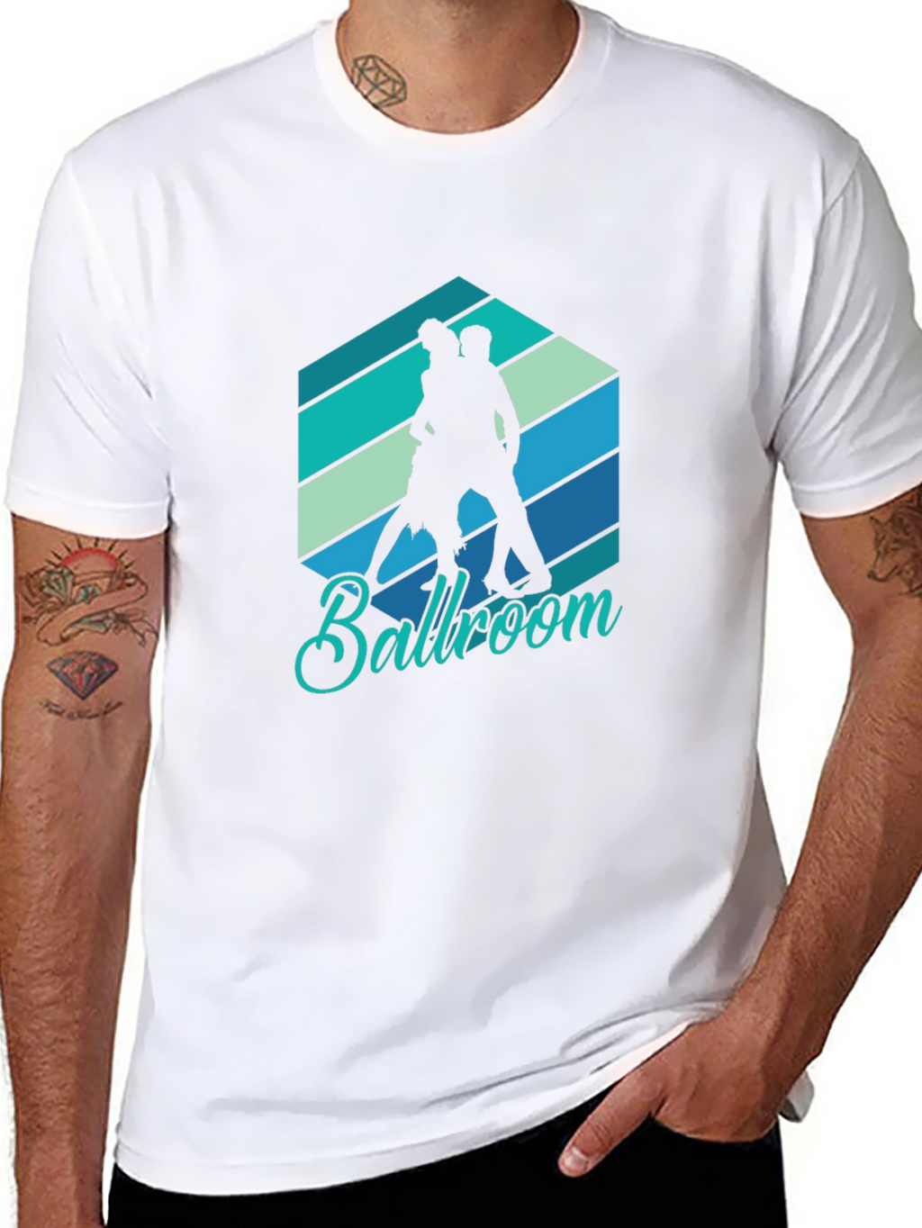 Ballroom Dancing Graphic Tee - Retro Style