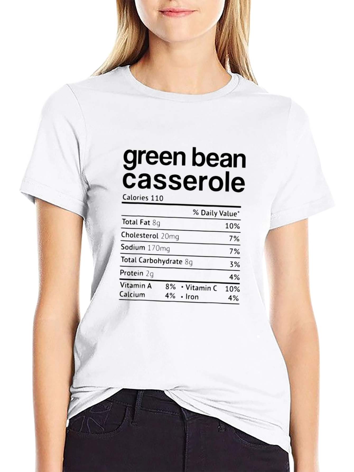 Green Bean Casserole Nutrition Facts T-Shirt