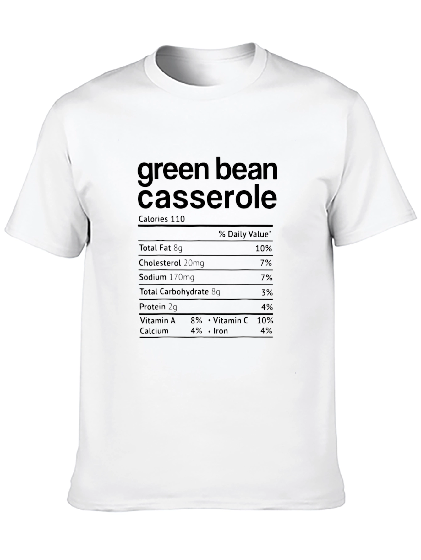 Green Bean Casserole Nutrition Facts T-Shirt