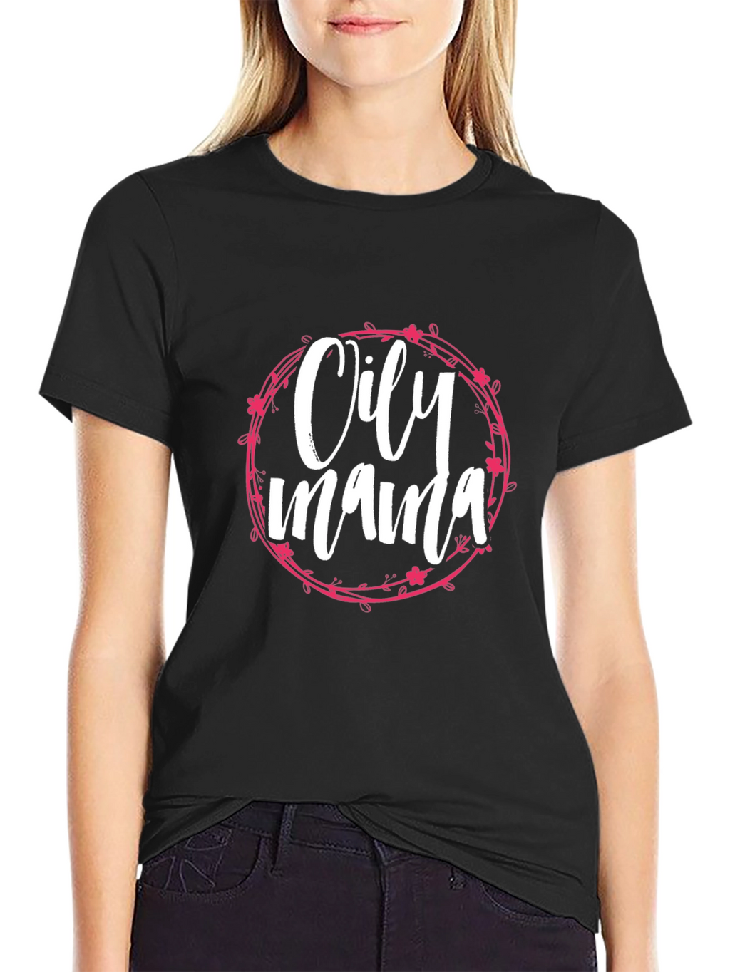 Oily Mama Graphic Tee - Essential Oil Lover Shirt