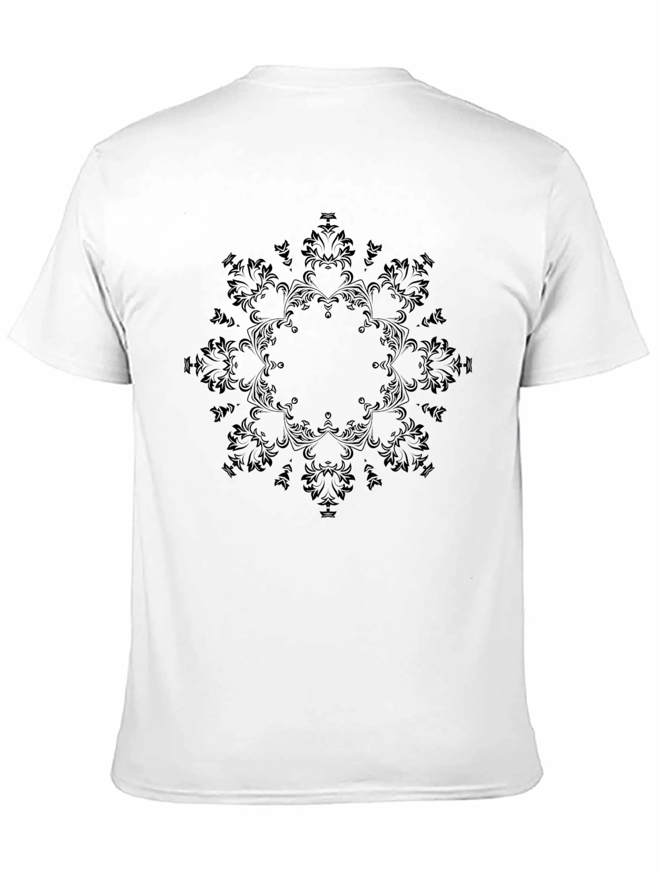 Elegant Black Mandala Graphic Tee
