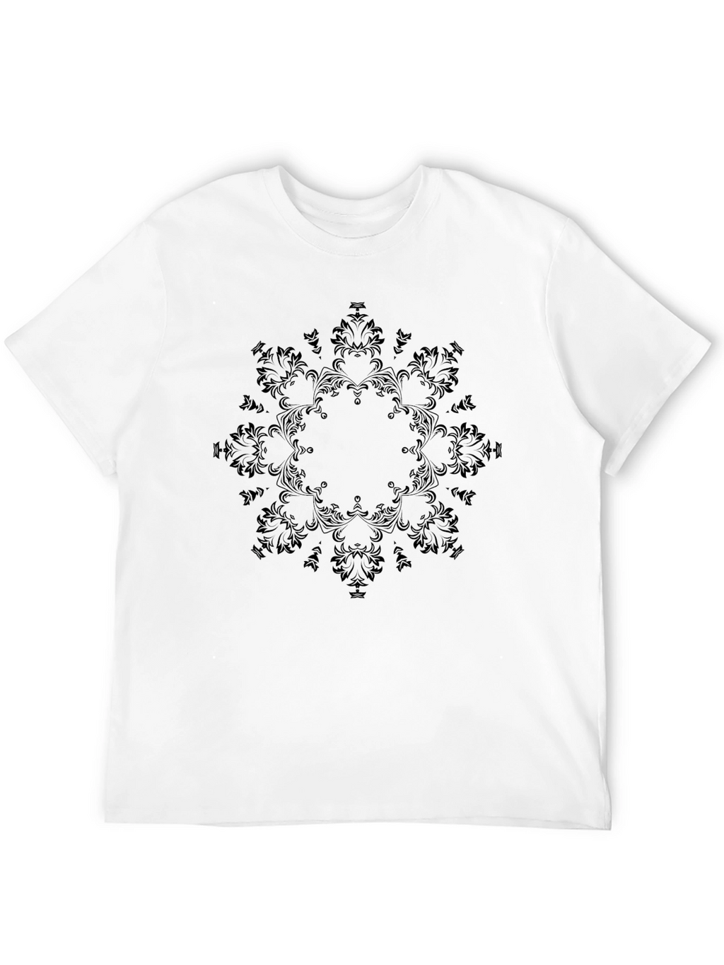 Elegant Black Mandala Graphic Tee