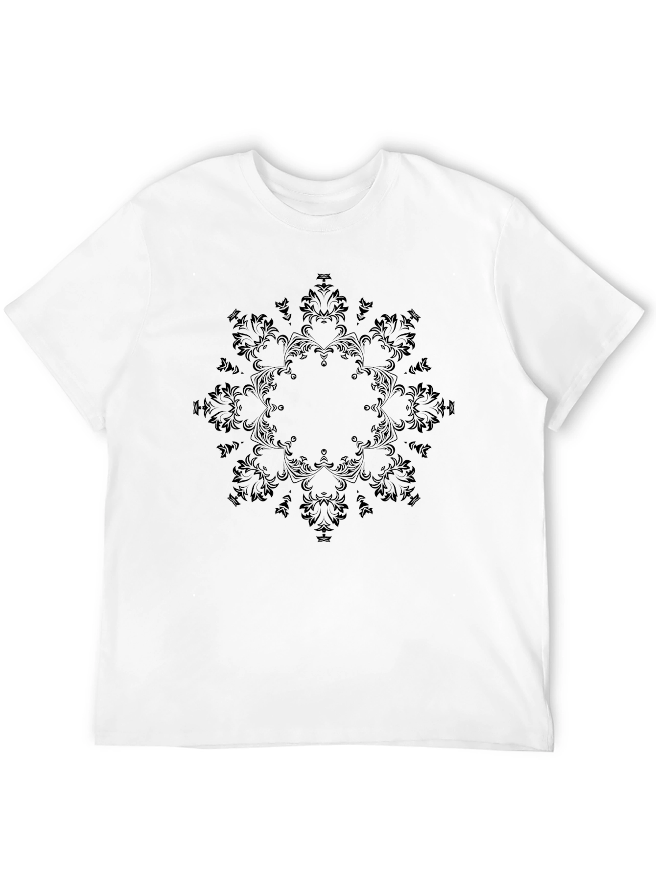 Elegant Black Mandala Graphic Tee